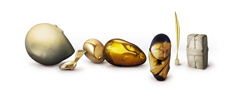 Google Logo Birthday of Constantin Brancusi